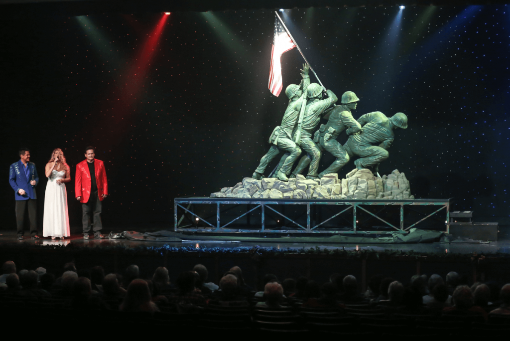 military tribute With Iwo Jima Statue